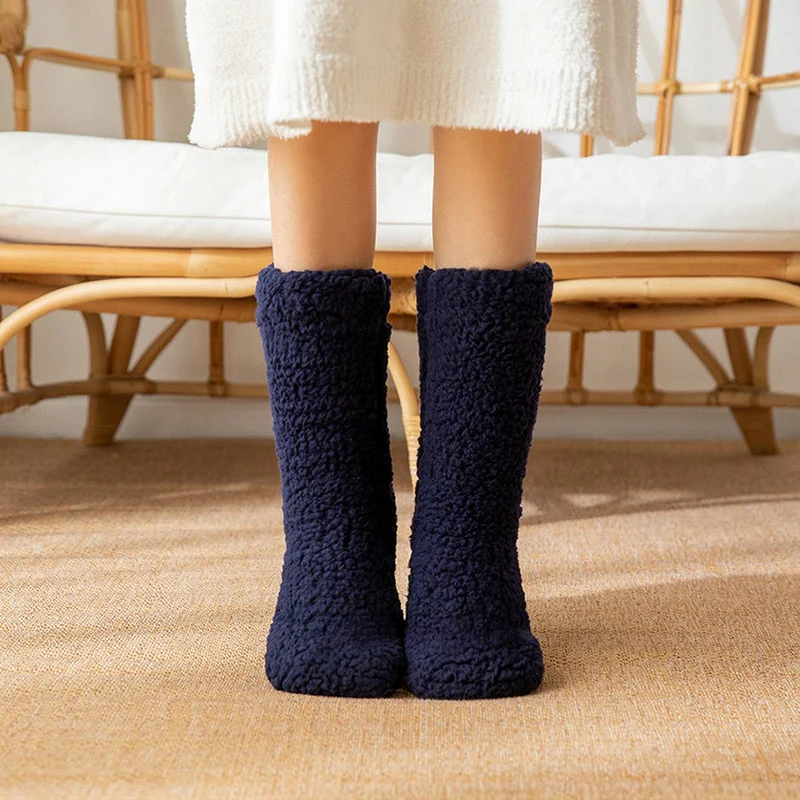 Leg Warmer Indoor Plush Navy