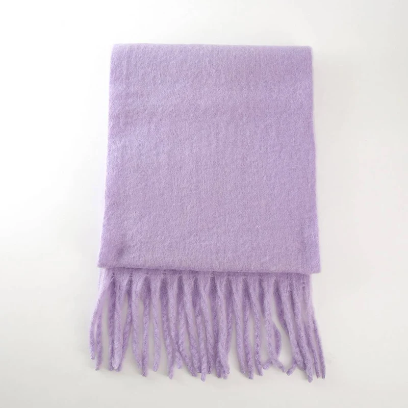 Soft Mohair Feel Scarf - Cozy Winter Wrap_CWASC0323: ROYALBLUE / (OS) 1