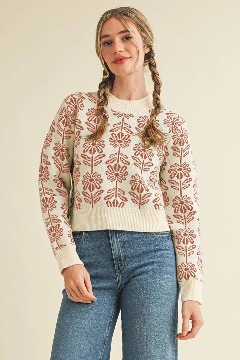 Floral Sweater