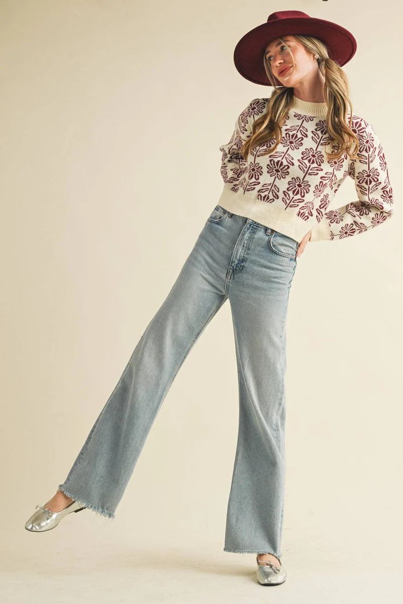 Floral Sweater