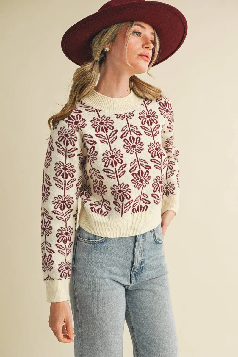 Floral Sweater