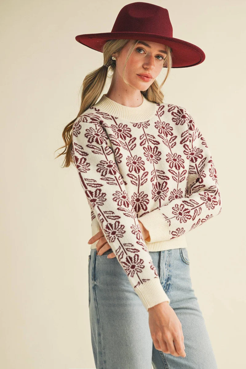 Floral Sweater