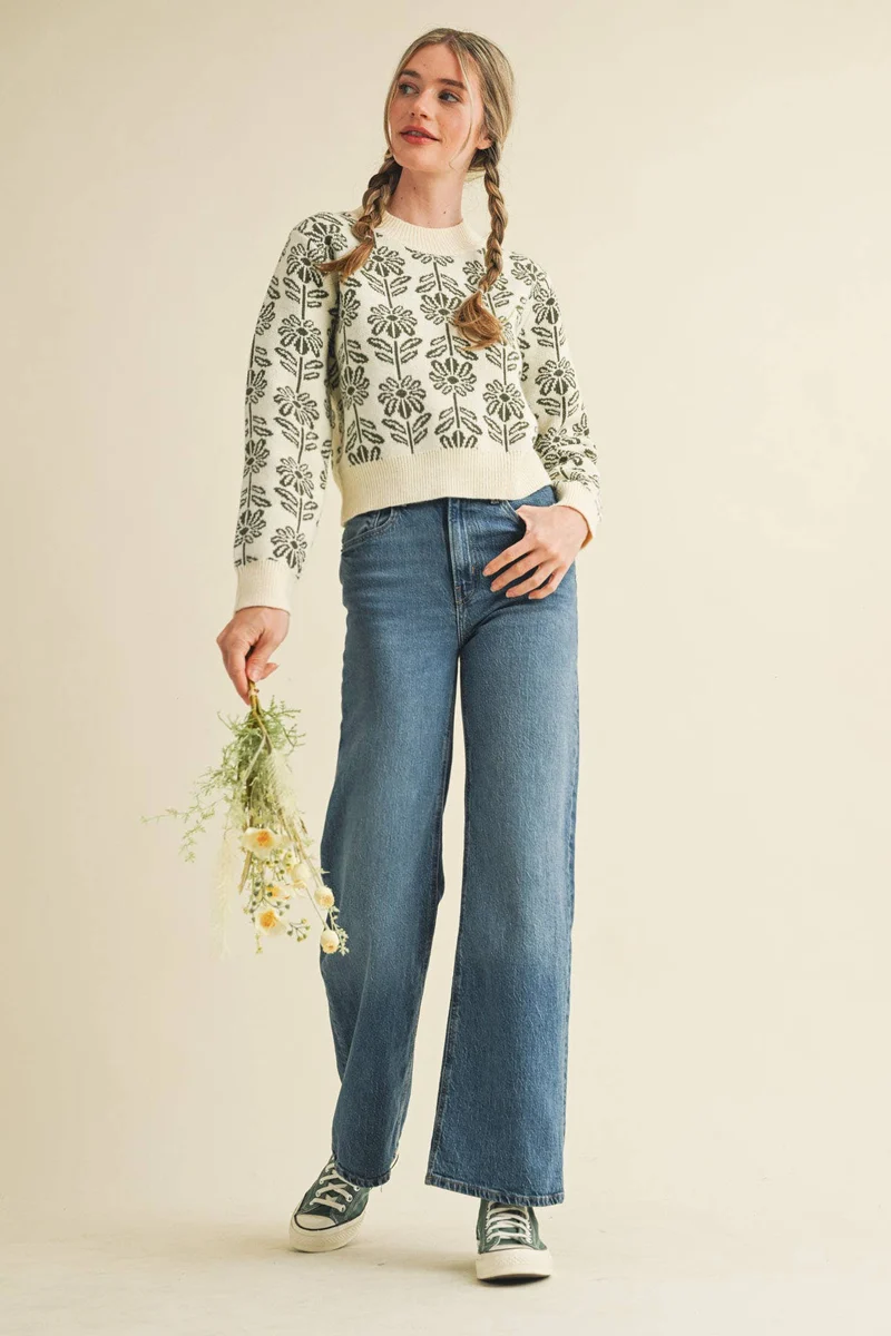 Floral Sweater