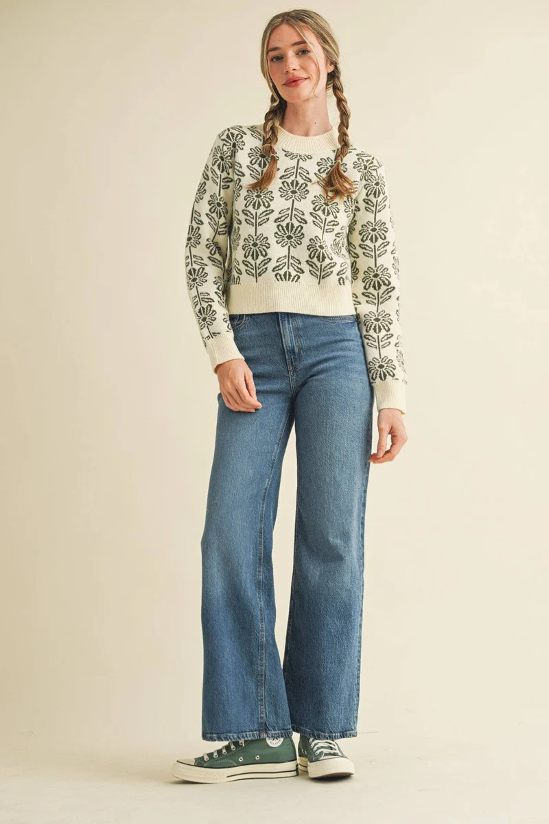 Floral Sweater