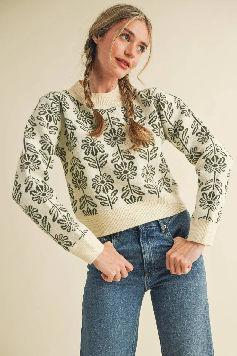 Floral Sweater