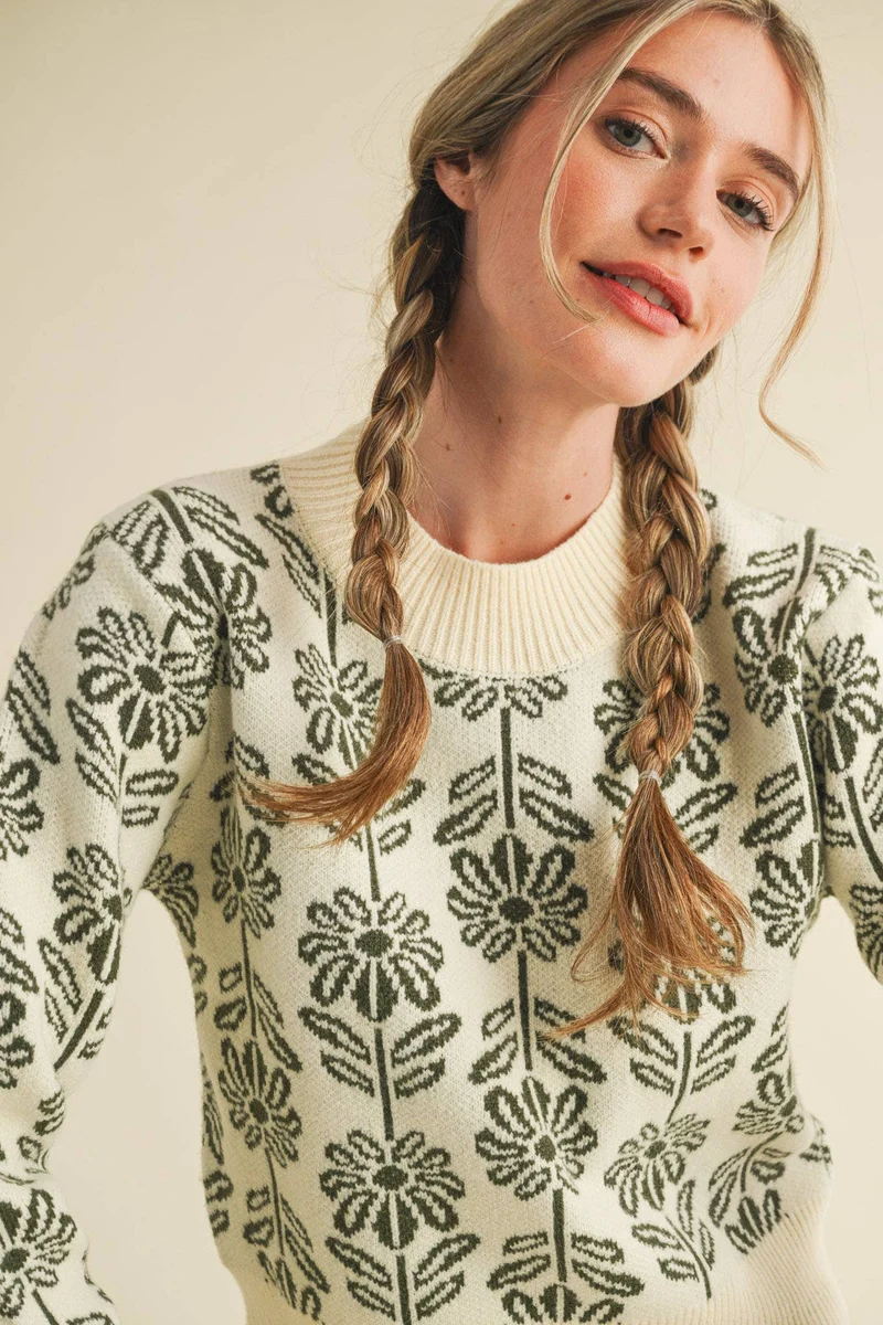 Floral Sweater