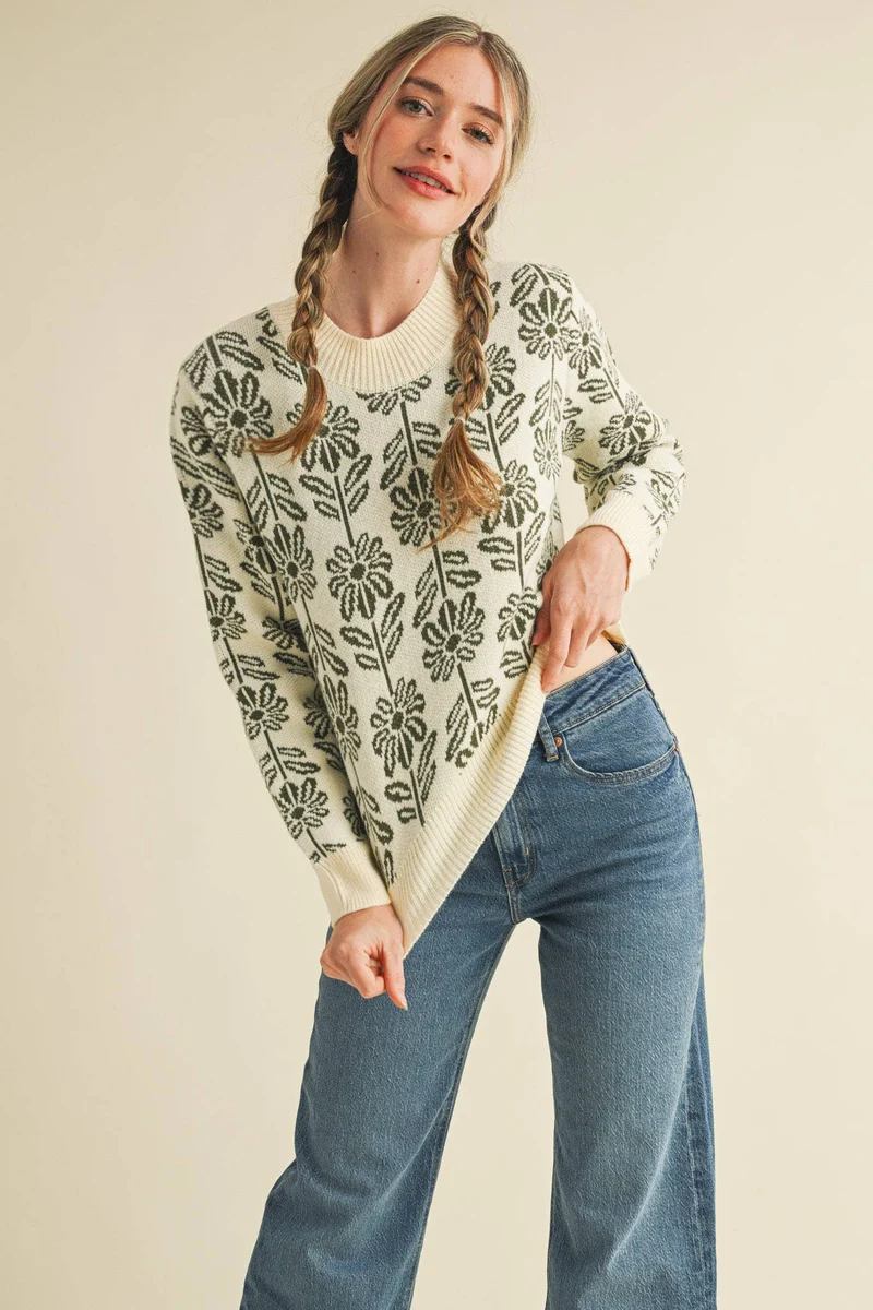 Floral Sweater