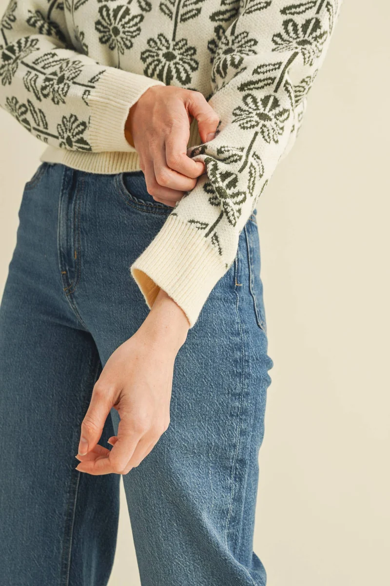 Floral Sweater