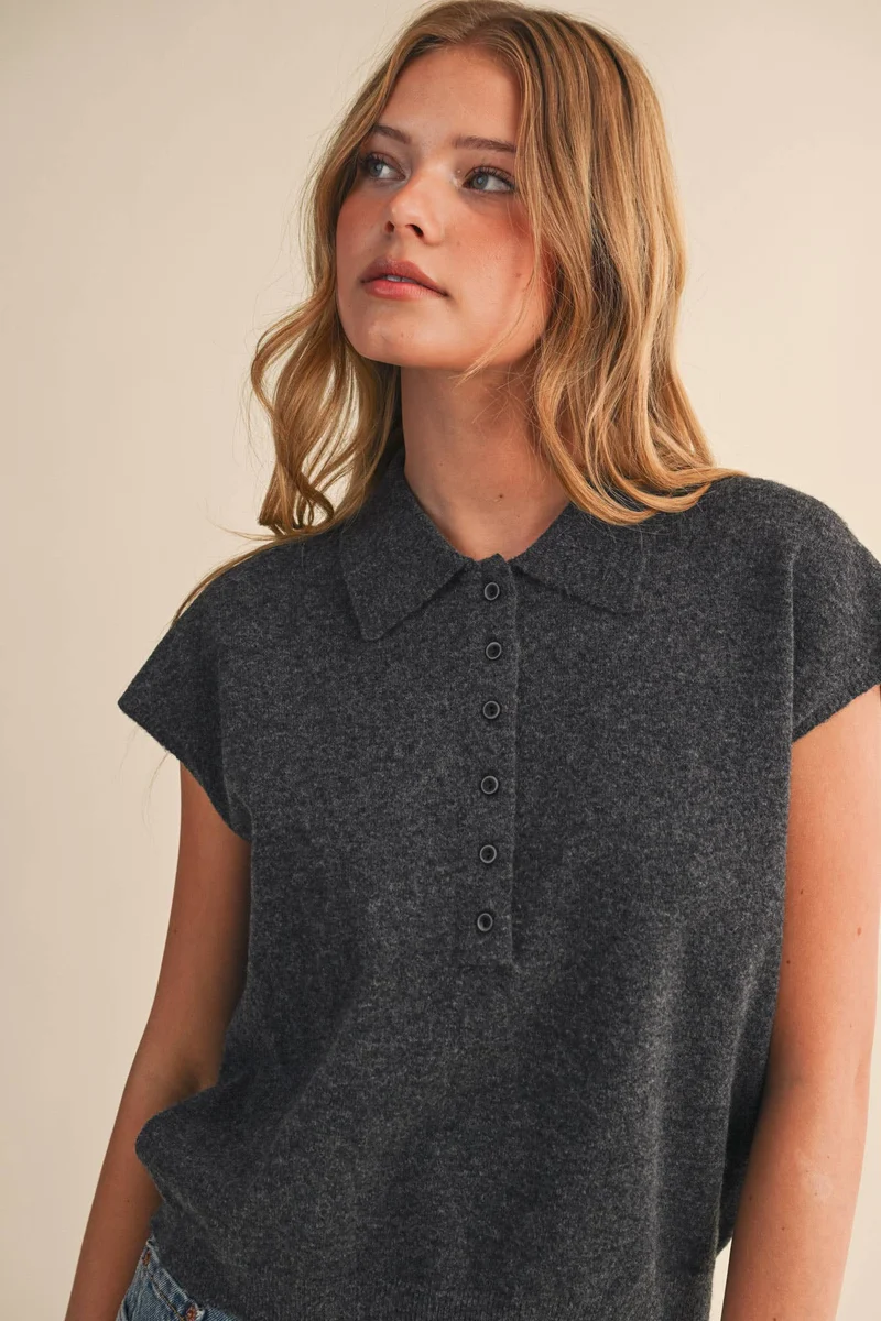 Cap Sleeve Sweater OAT