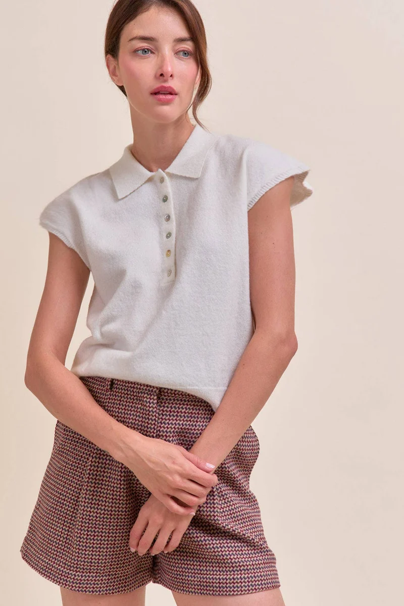 Cap Sleeve Sweater OAT