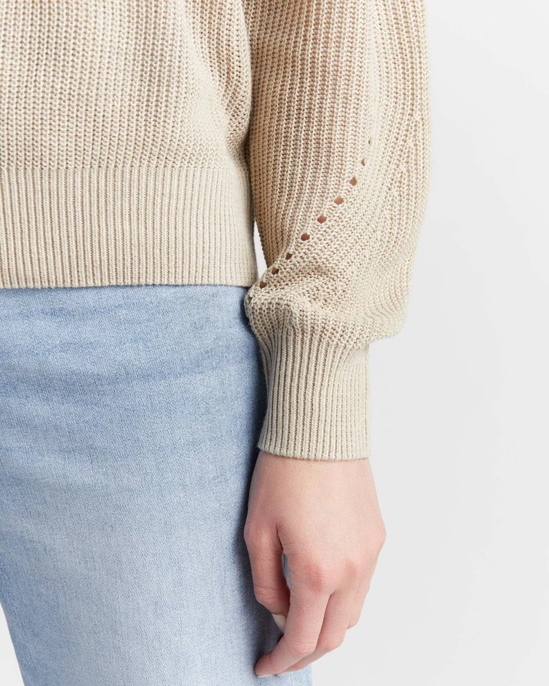 Coastal Crewneck Sweater: Navy
