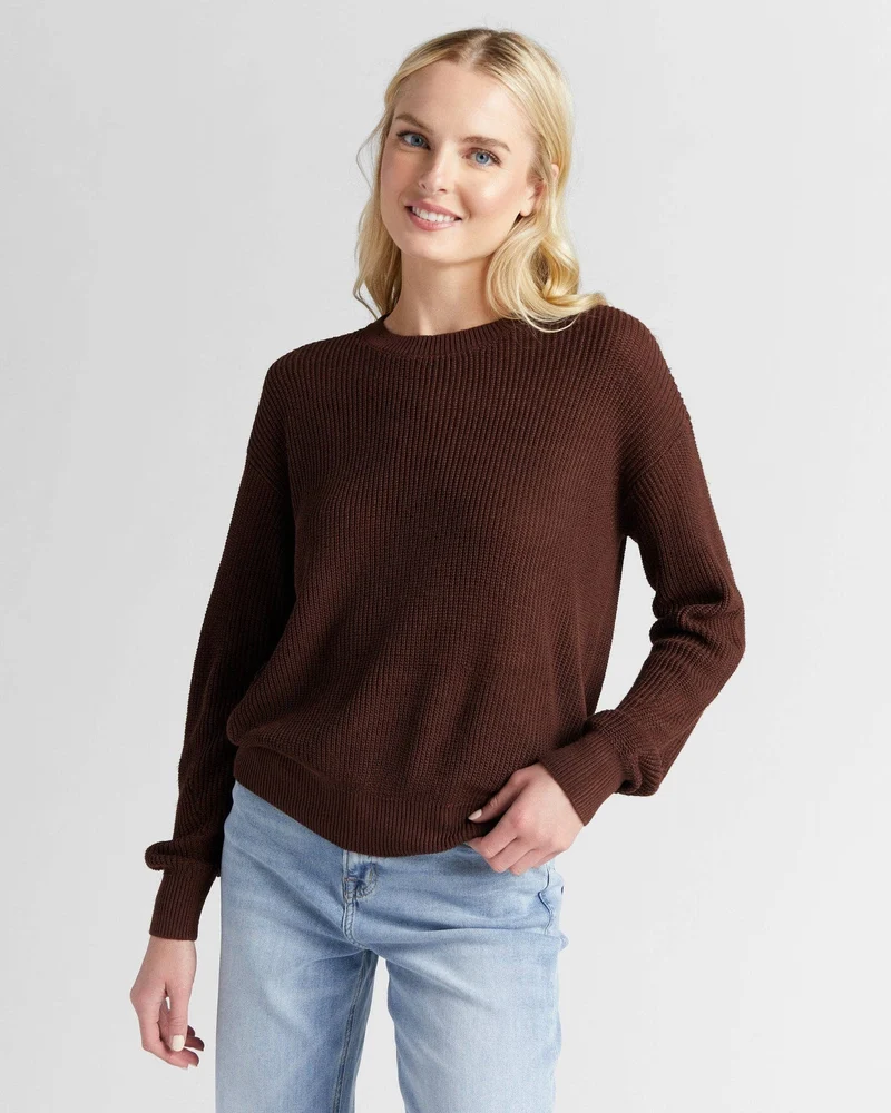 Coastal Crewneck Sweater: Navy