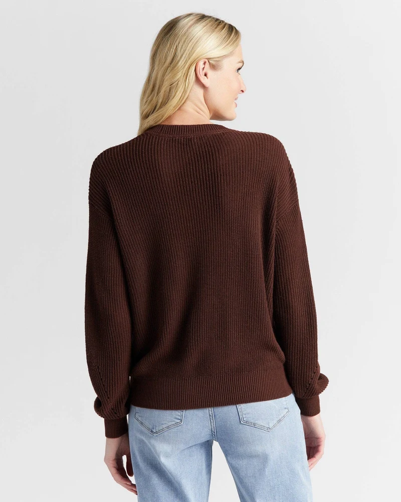 Coastal Crewneck Sweater: Navy
