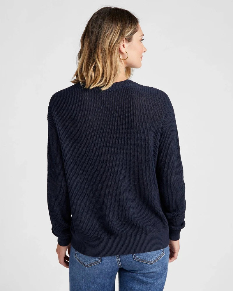 Coastal Crewneck Sweater: Oatmeal