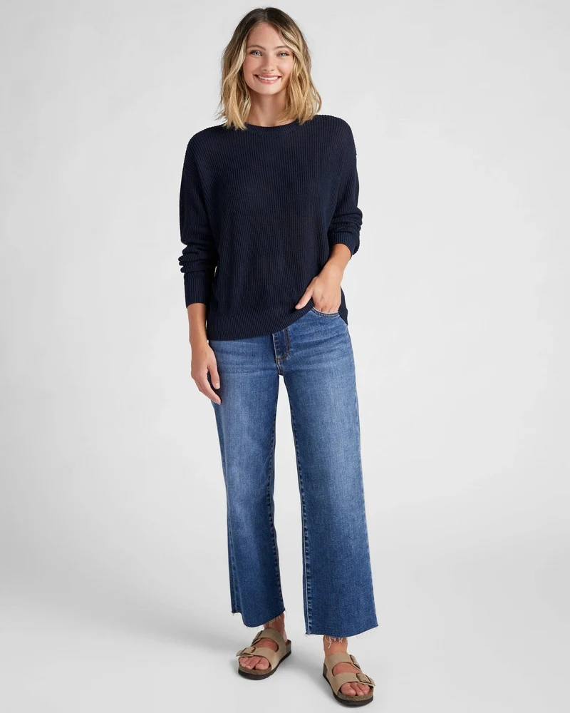 Coastal Crewneck Sweater: Oatmeal