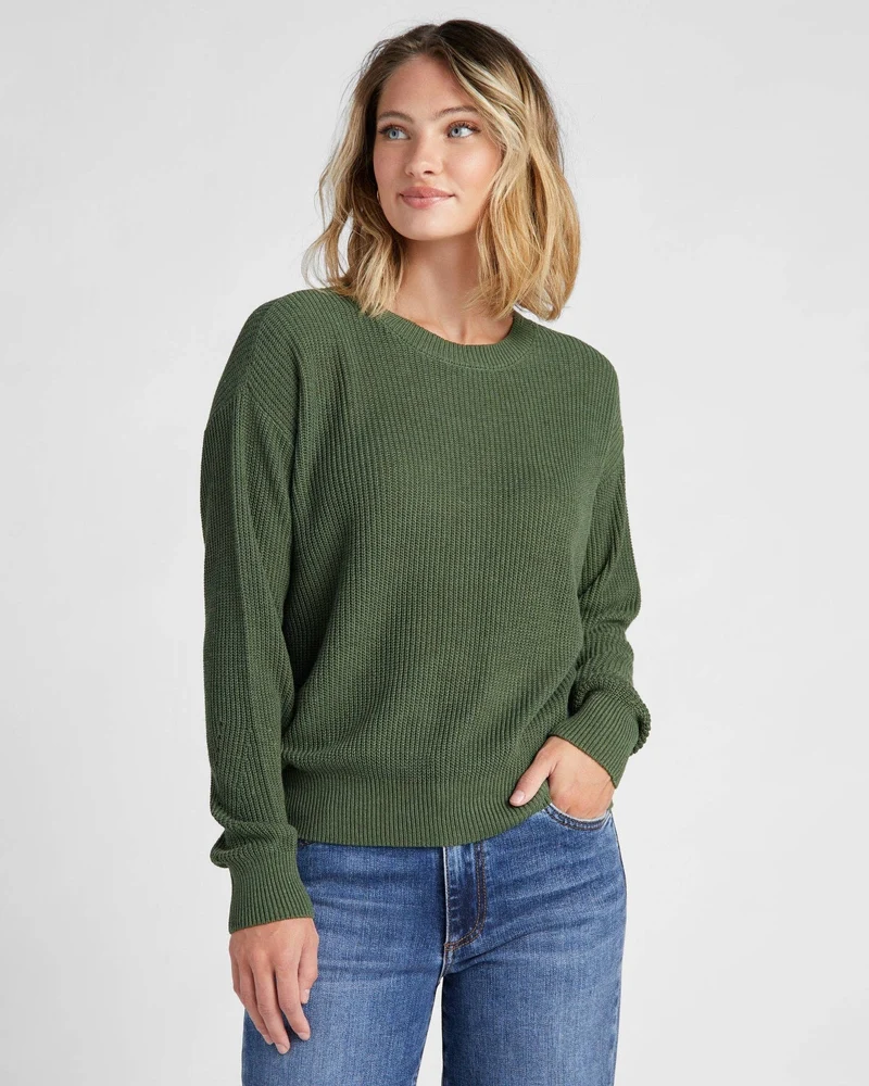 Coastal Crewneck Sweater: Oatmeal