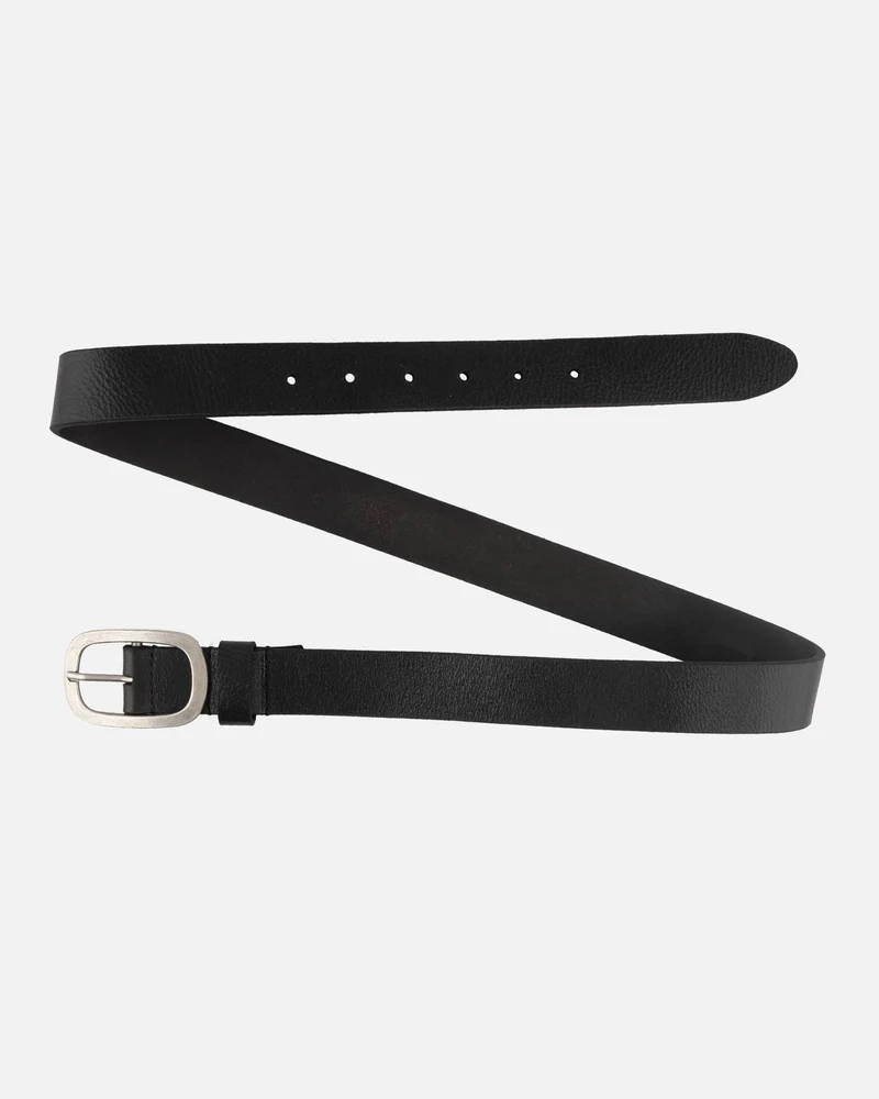 LT. BROWN Classic Leather Belt with Antique Buckle