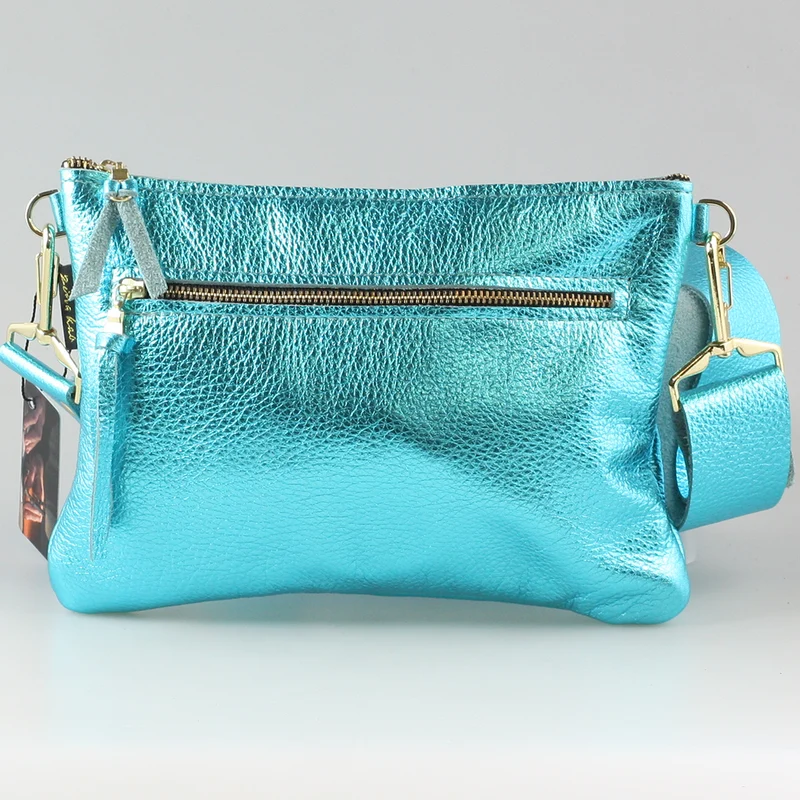 The Metallic Rita Crossbody and Hipbag: Pewter