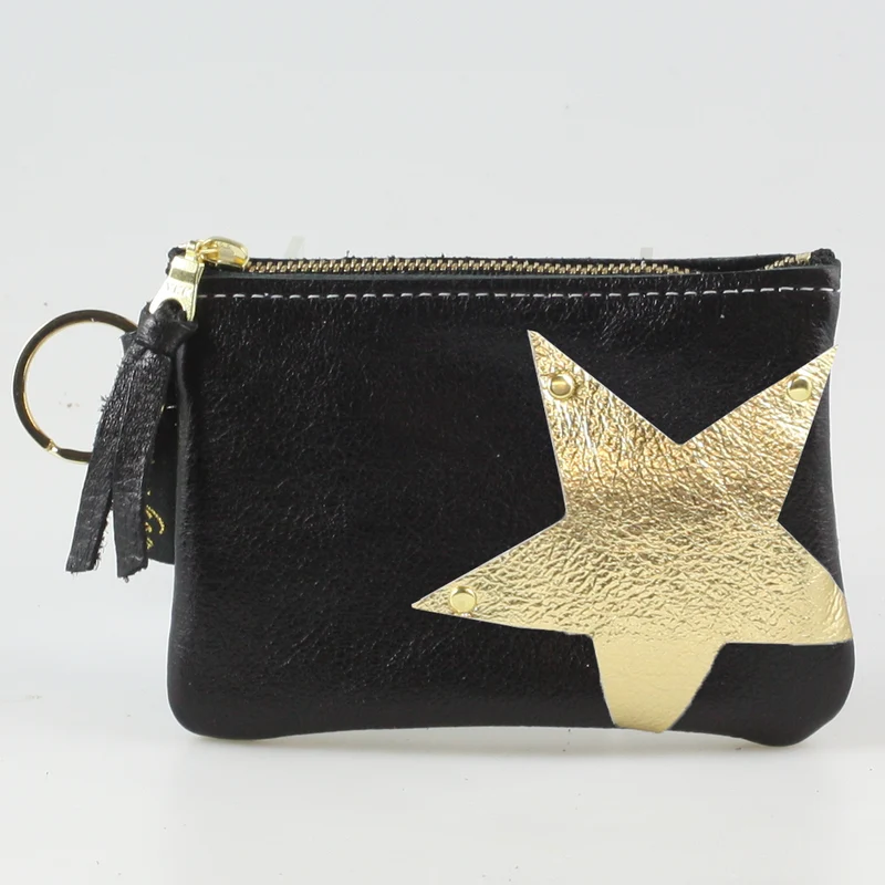 The NEW SIDE STAR Applique Kara: Metallics: Gunmetal w/Platinum Star / Ring