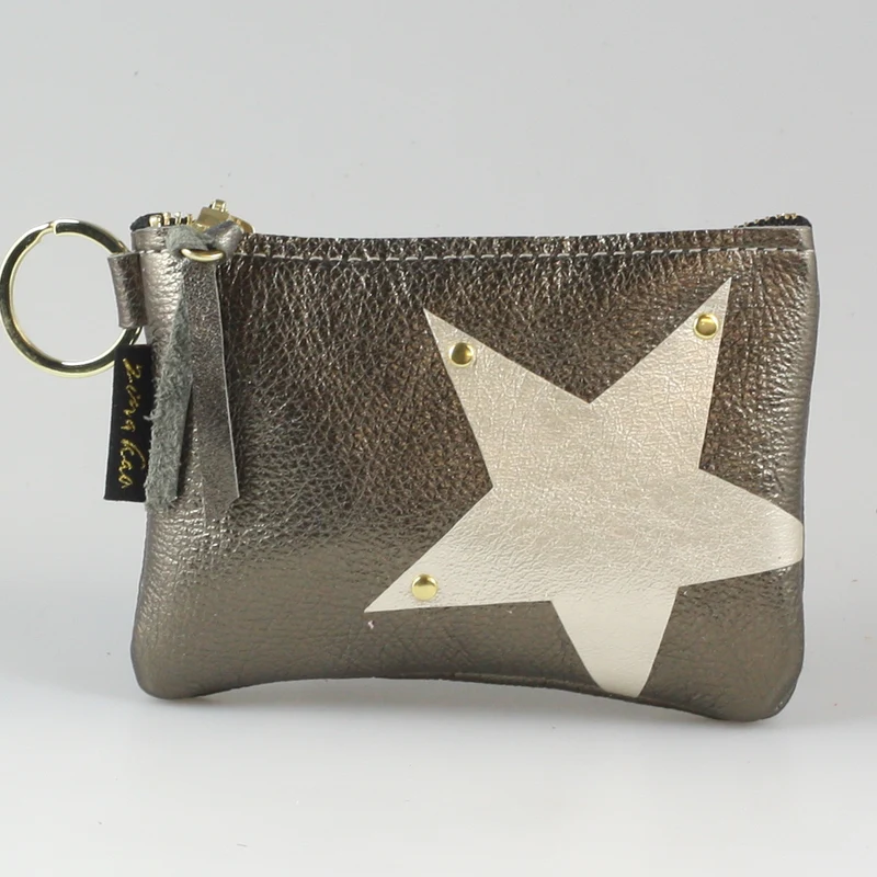 The NEW SIDE STAR Applique Kara: Metallics: Gunmetal w/Platinum Star / Ring