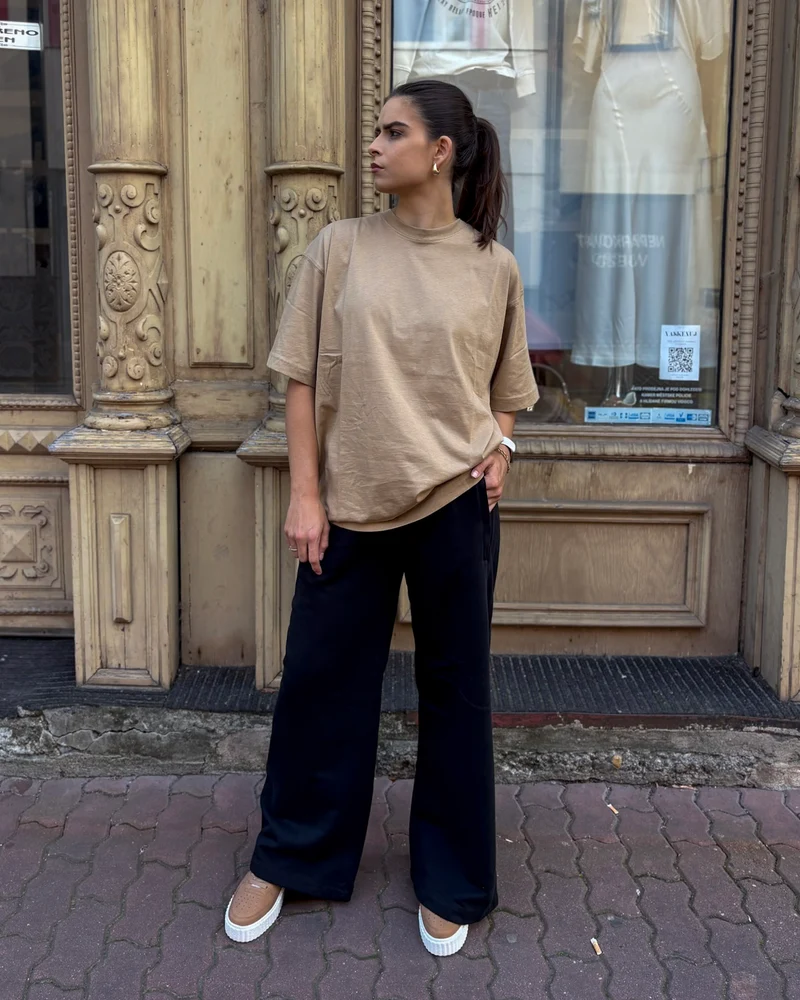 DÁMSKÉ ŠIROKÉ KALHOTY REPLAY SE STAHOVACÍ ŠŇŮRKOU