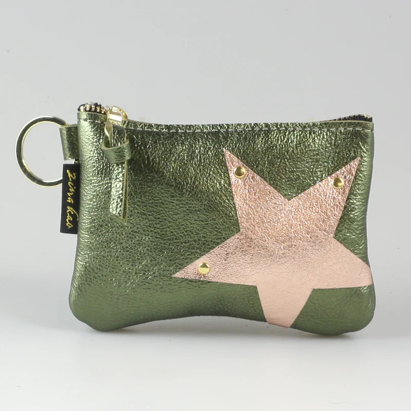 The NEW SIDE STAR Applique Kara: Metallics: Gunmetal w/Gold Star / Ring