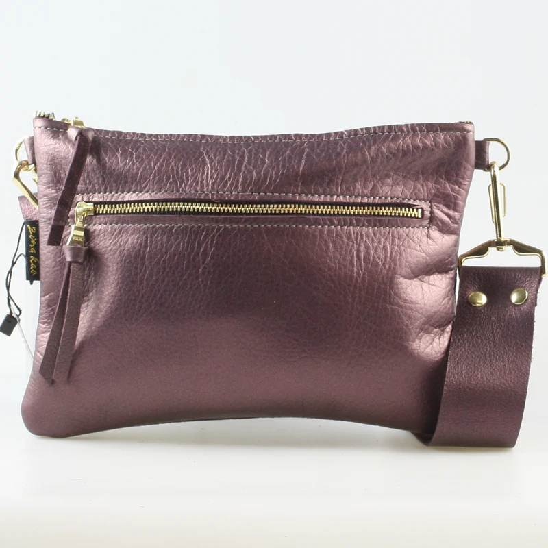 The Metallic Rita Crossbody and Hipbag: Bronze