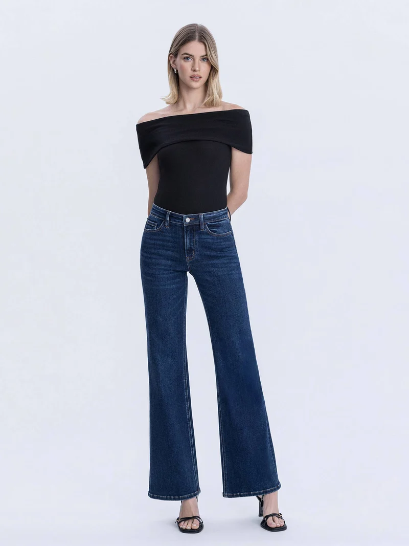 High Rise dark Vintage Flare Jeans