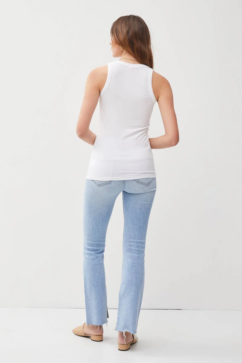 Taupe Ribbed Tank Top