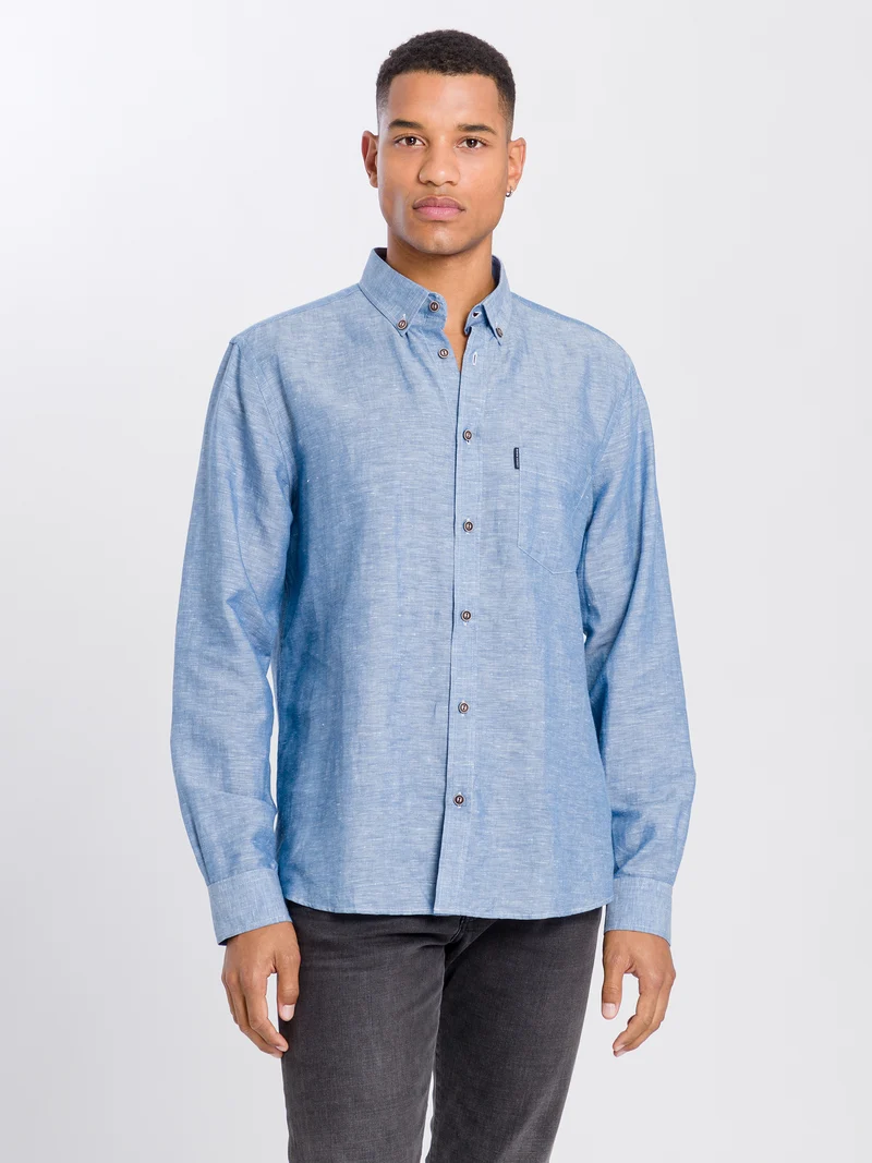 REGULAR FIT SOLID HEMD