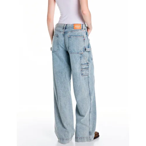 REPLAY DÁMSKÉ DŽÍNY WORKWEAR STŘIHU