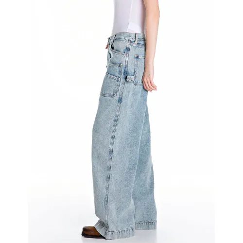 REPLAY DÁMSKÉ DŽÍNY WORKWEAR STŘIHU