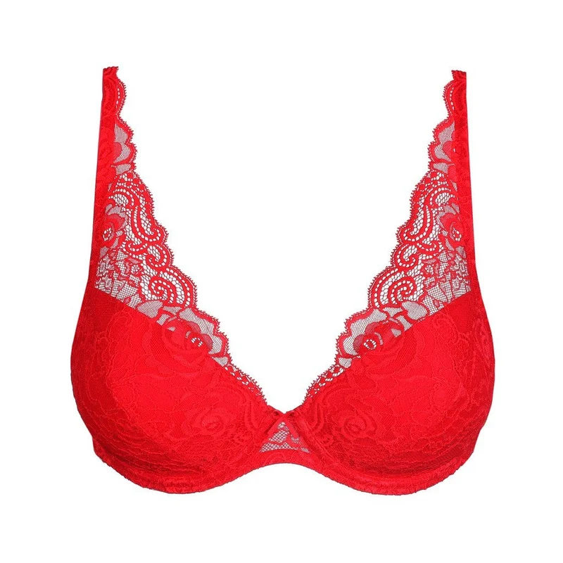 Marie Jo Cyrile Unterlegter BH mit tiefem Dekolleté True Red