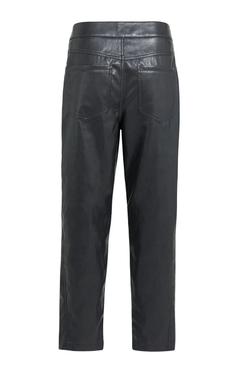 YAYA Carrot-Fit-Hose aus Lederimitat mit Nahtdetail Hole Schwarz