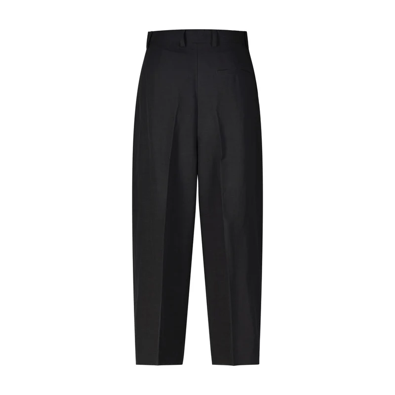 Cropped Stoffhose Noa mit Leinen
