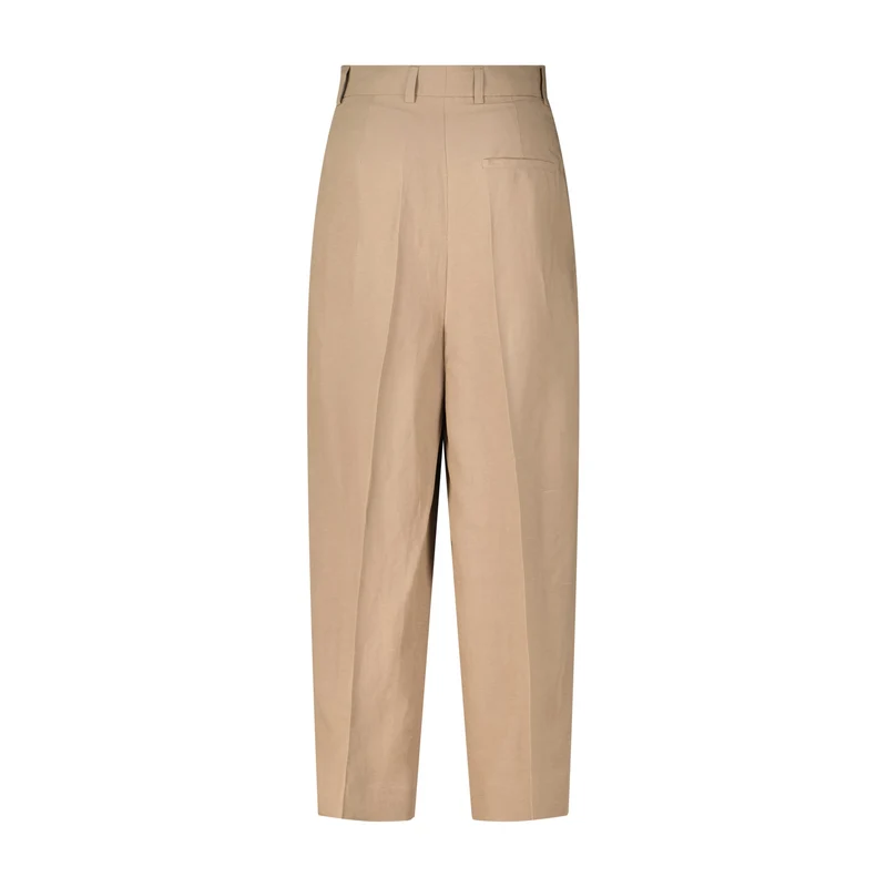 Cropped Stoffhose Noa mit Leinen