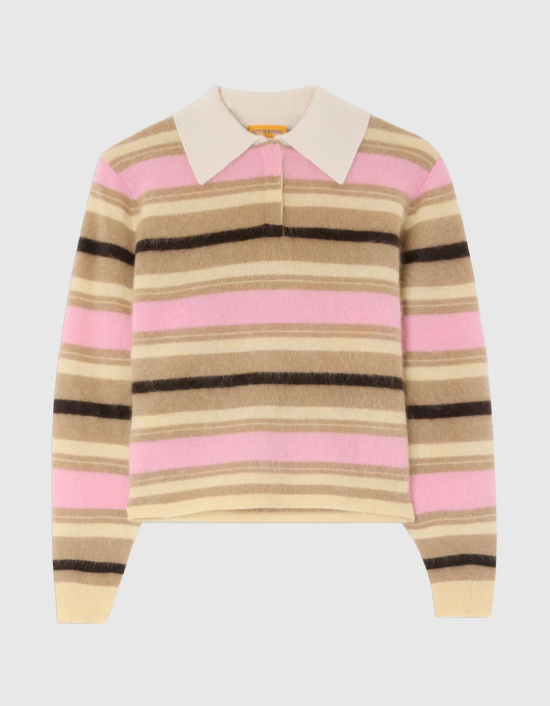 Fuzzy-Kaschmir-Pullover Polo Grizzly