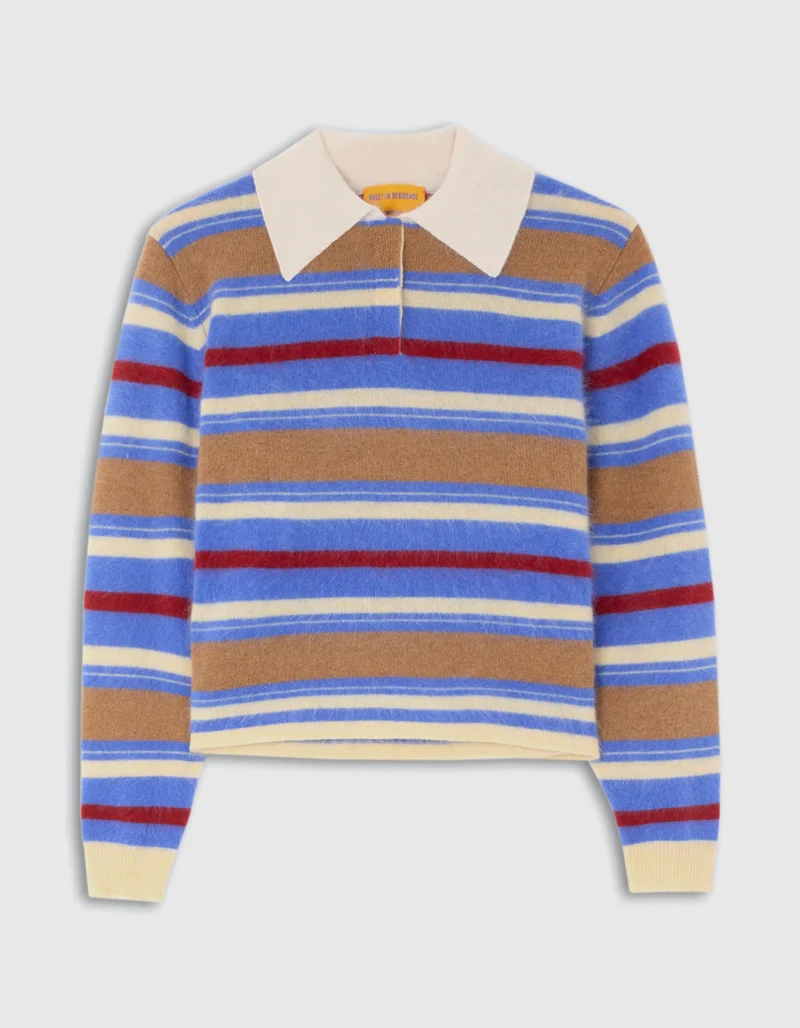 Fuzzy Kaschmir-Pullover Polo Grizzly