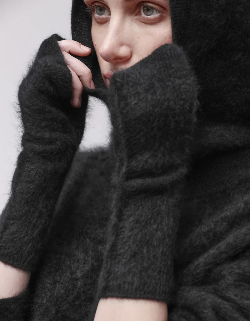 Fuzzy Kaschmir-Handschuhe