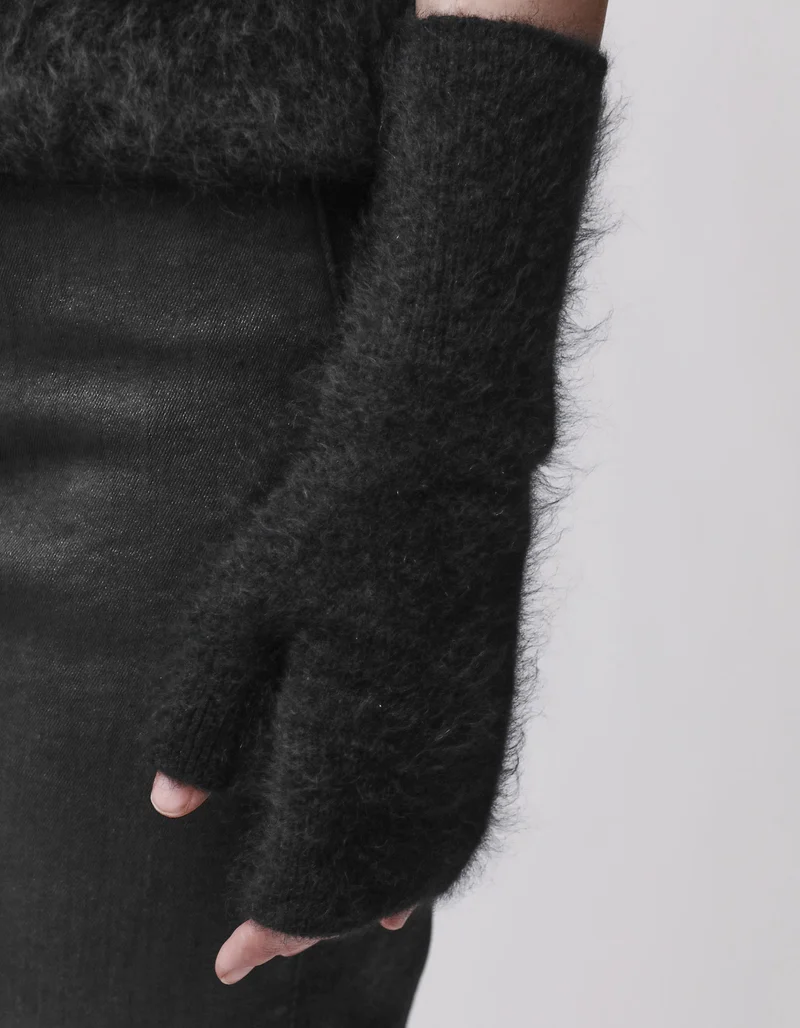 Fuzzy Kaschmir-Handschuhe