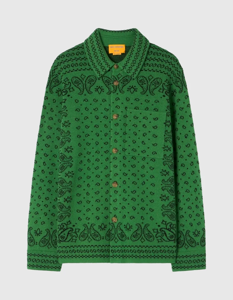 Gemustertes Kaschmir-Overshirt Wild Rag
