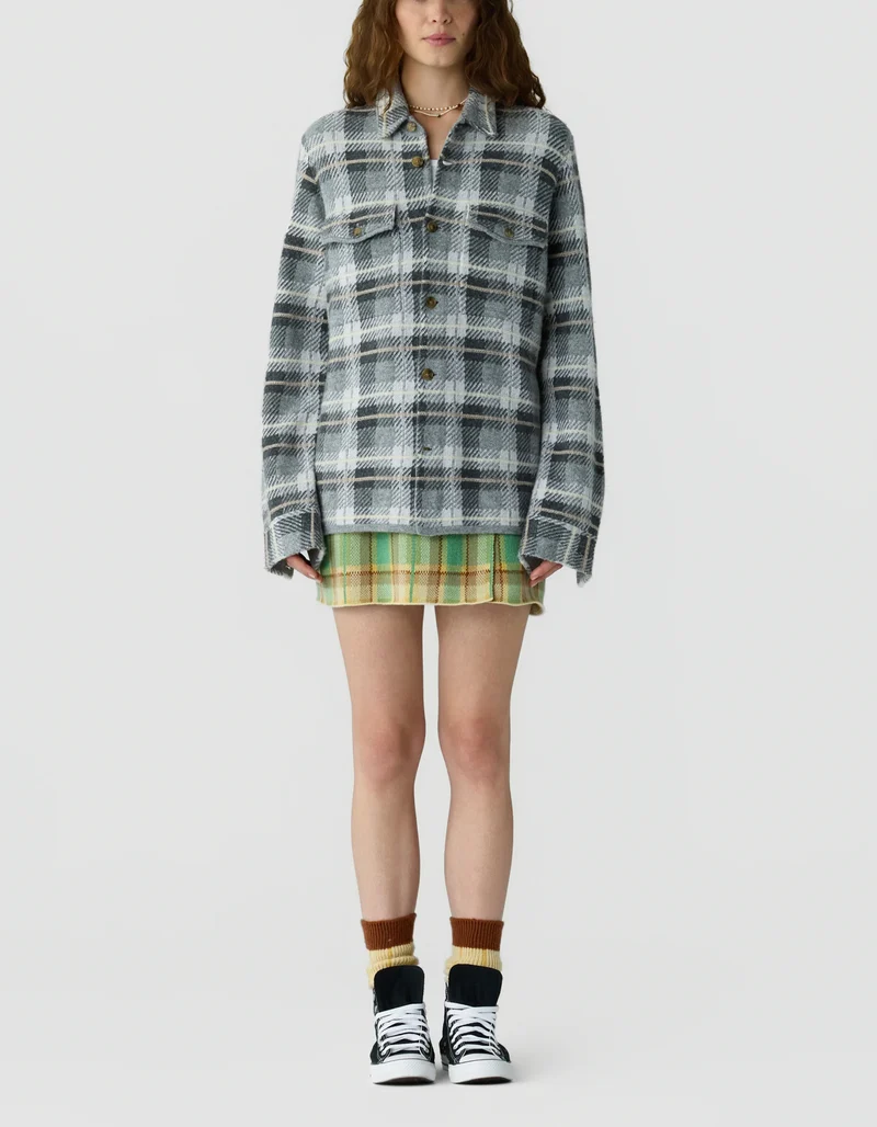 Kaschmir-Overshirt Plaid Work