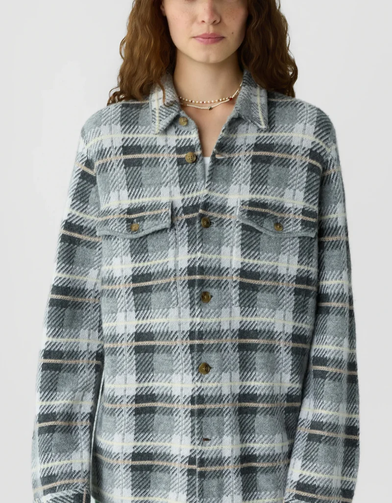 Kaschmir-Overshirt Plaid Work