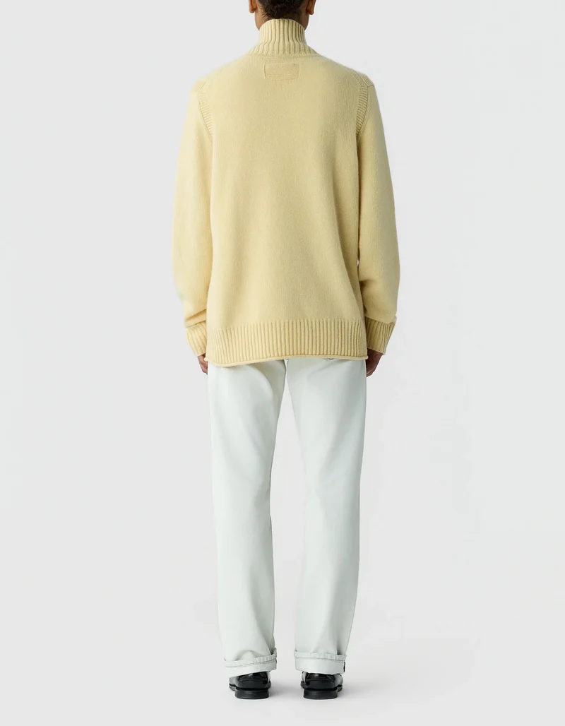 Kaschmir-Pullover Half Zip