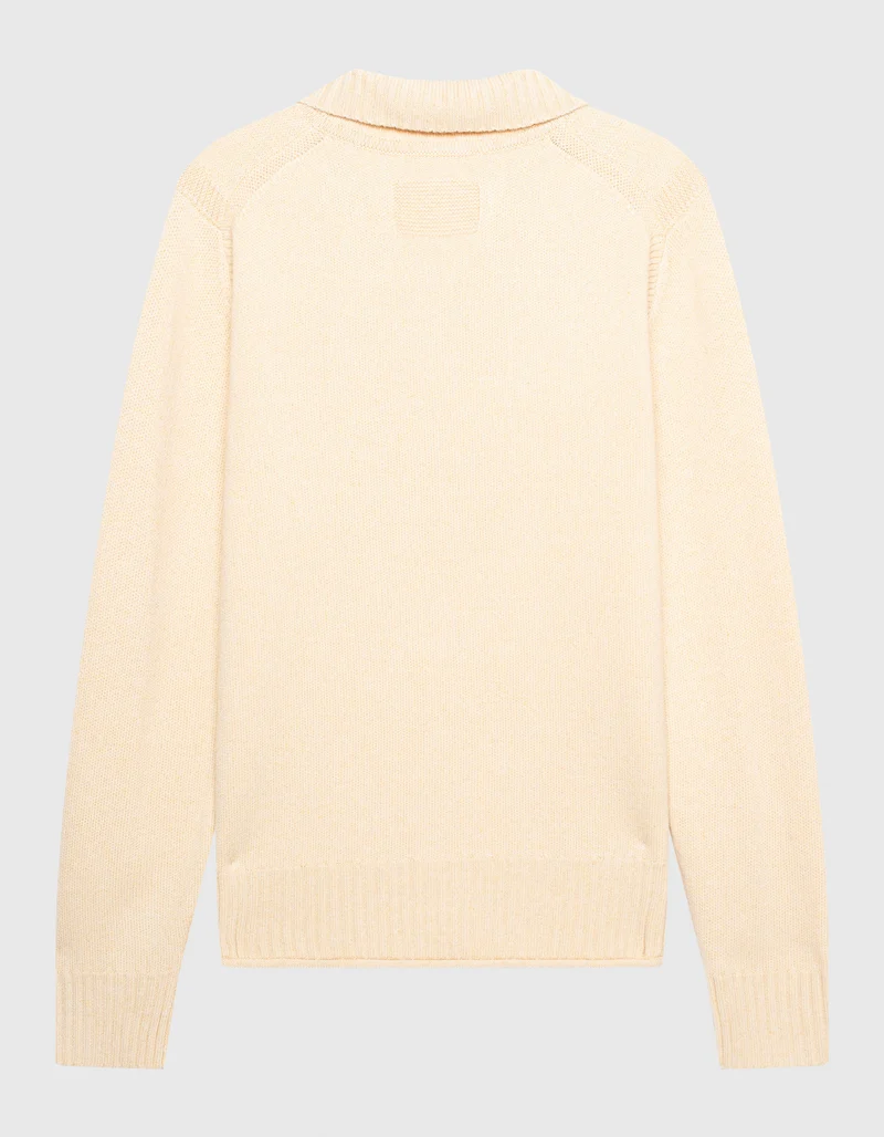 Kaschmir-Pullover Half Zip