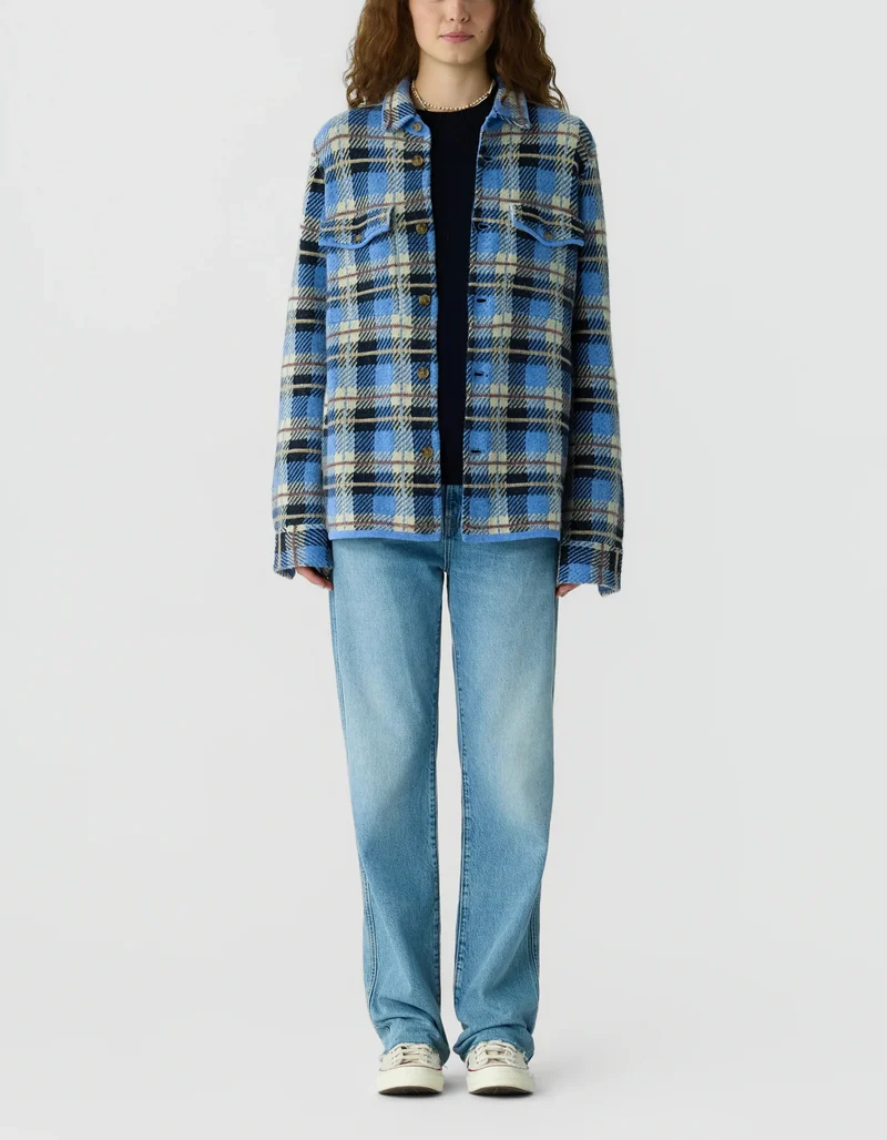 Kaschmir-Overshirt Plaid Work
