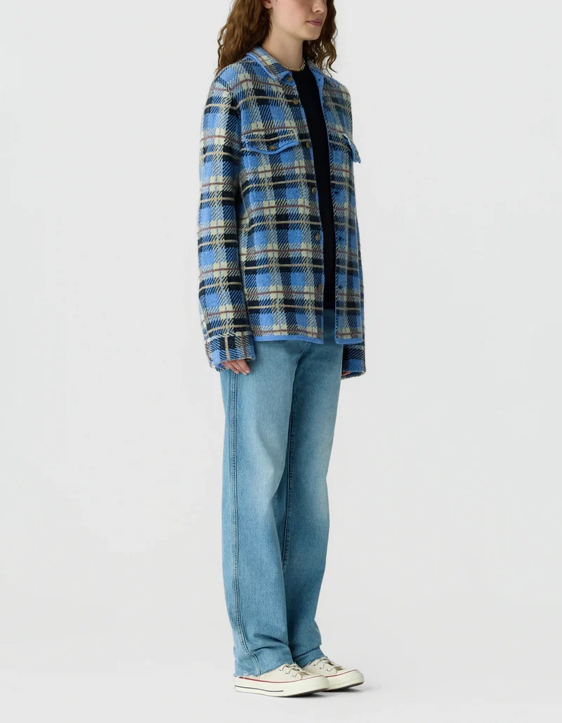 Kaschmir-Overshirt Plaid Work