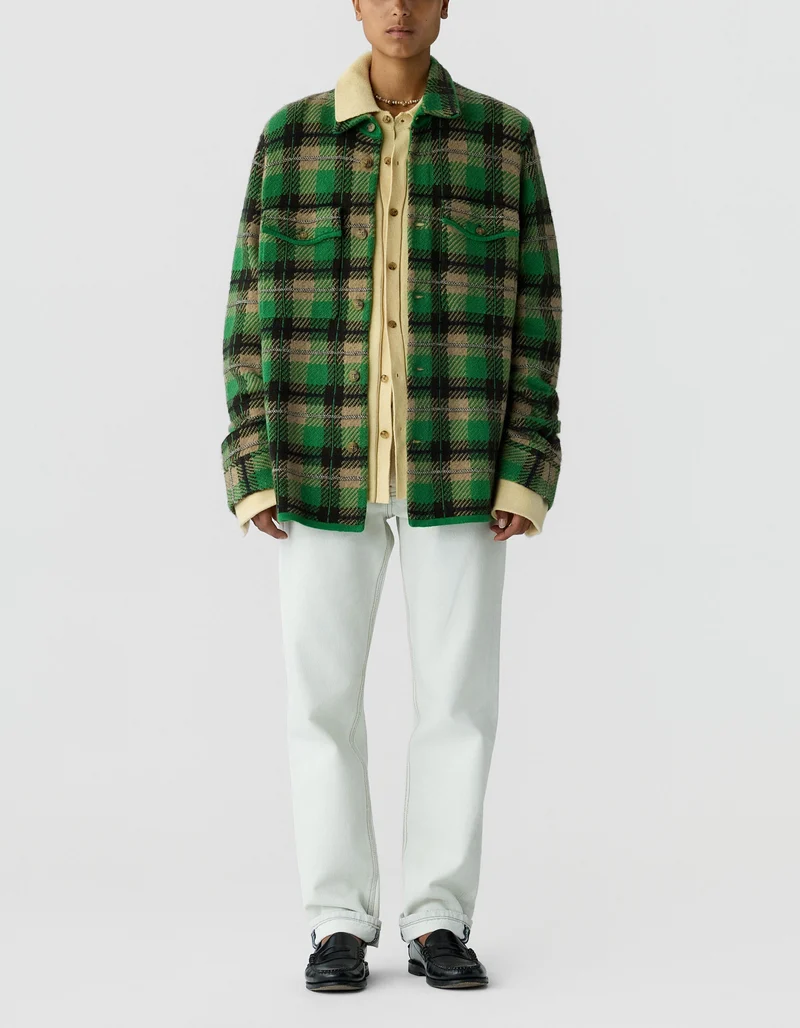 Kaschmir-Overshirt Plaid Work