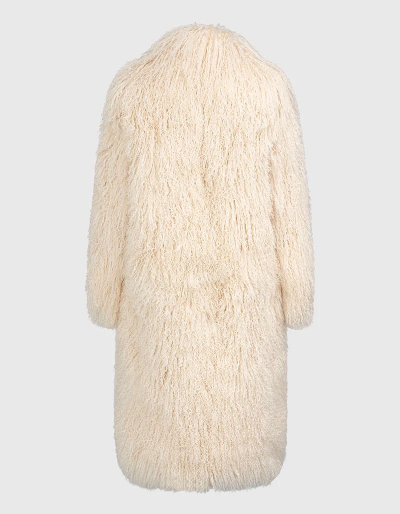 Oversize Shearling-Mantel Faye