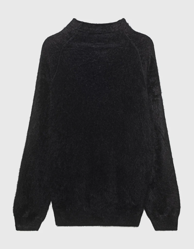 Oversize Fuzzy Kaschmir-Pullover